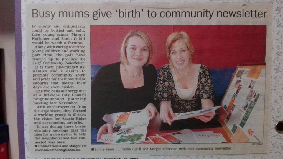 Newspaper article in the Southern Star from a decade ago about our community initiative.